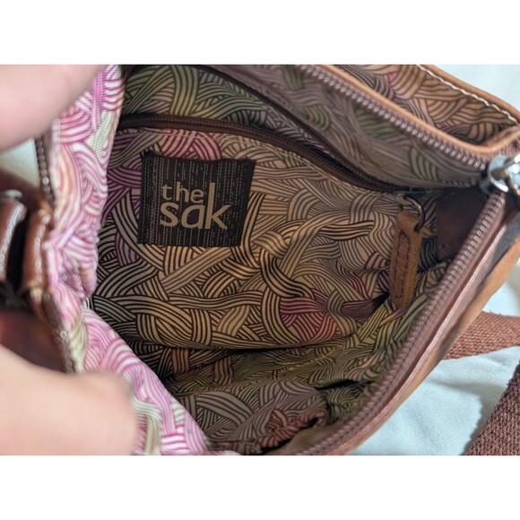 The Sak Pax Swing Pack, Blue Embroidery Crossbody Bag - Picture 6 of 10